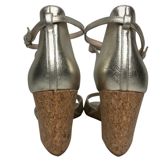 Cole Haan Soft Gold Sadie Grand Cork Wedges - Size 10.5 - Women - Picture 8 of 13
